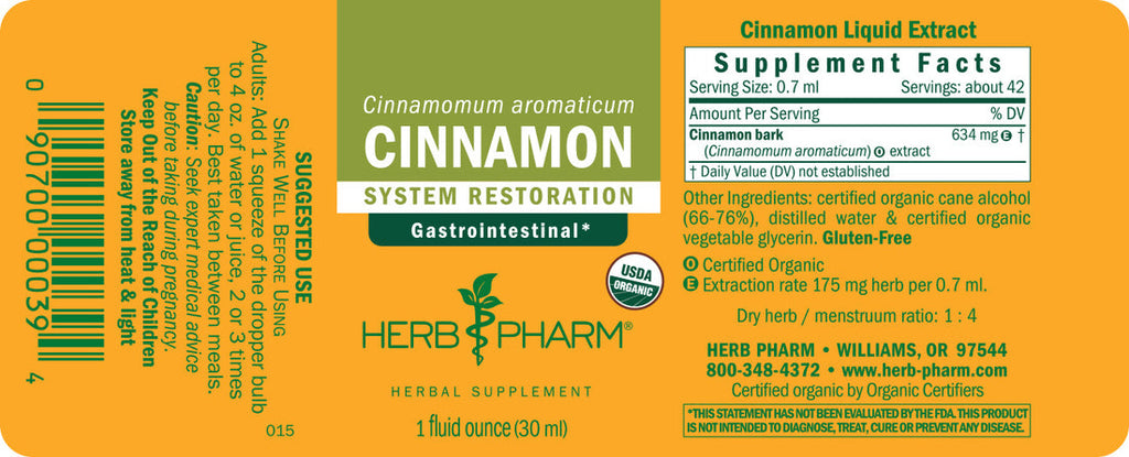 CINNAMON EXTRACTO 1 onza