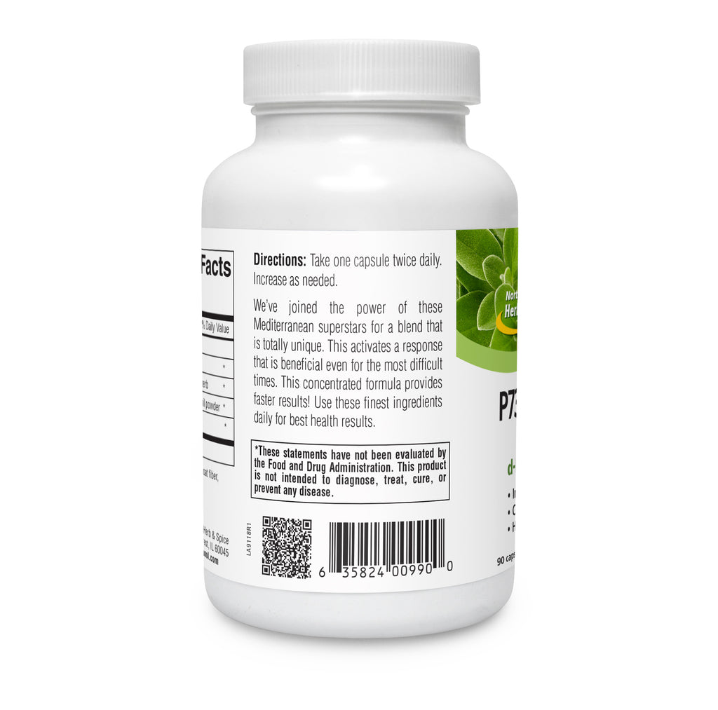 P73 Mezcla de orégano silvestre y d-lenolato de hojas de olivo