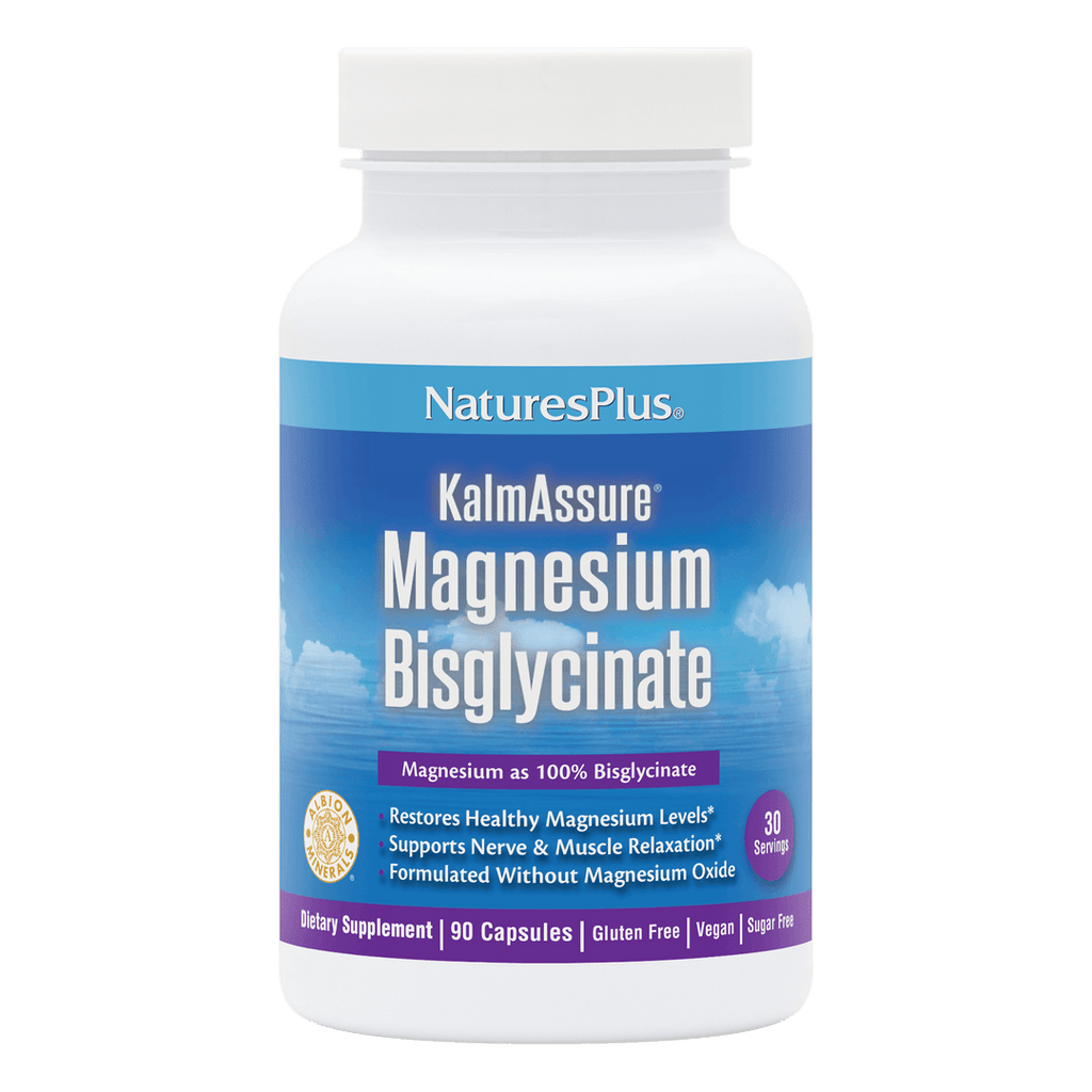 Cápsulas de bisglicinato de magnesio KalmAssure®
90 unidades