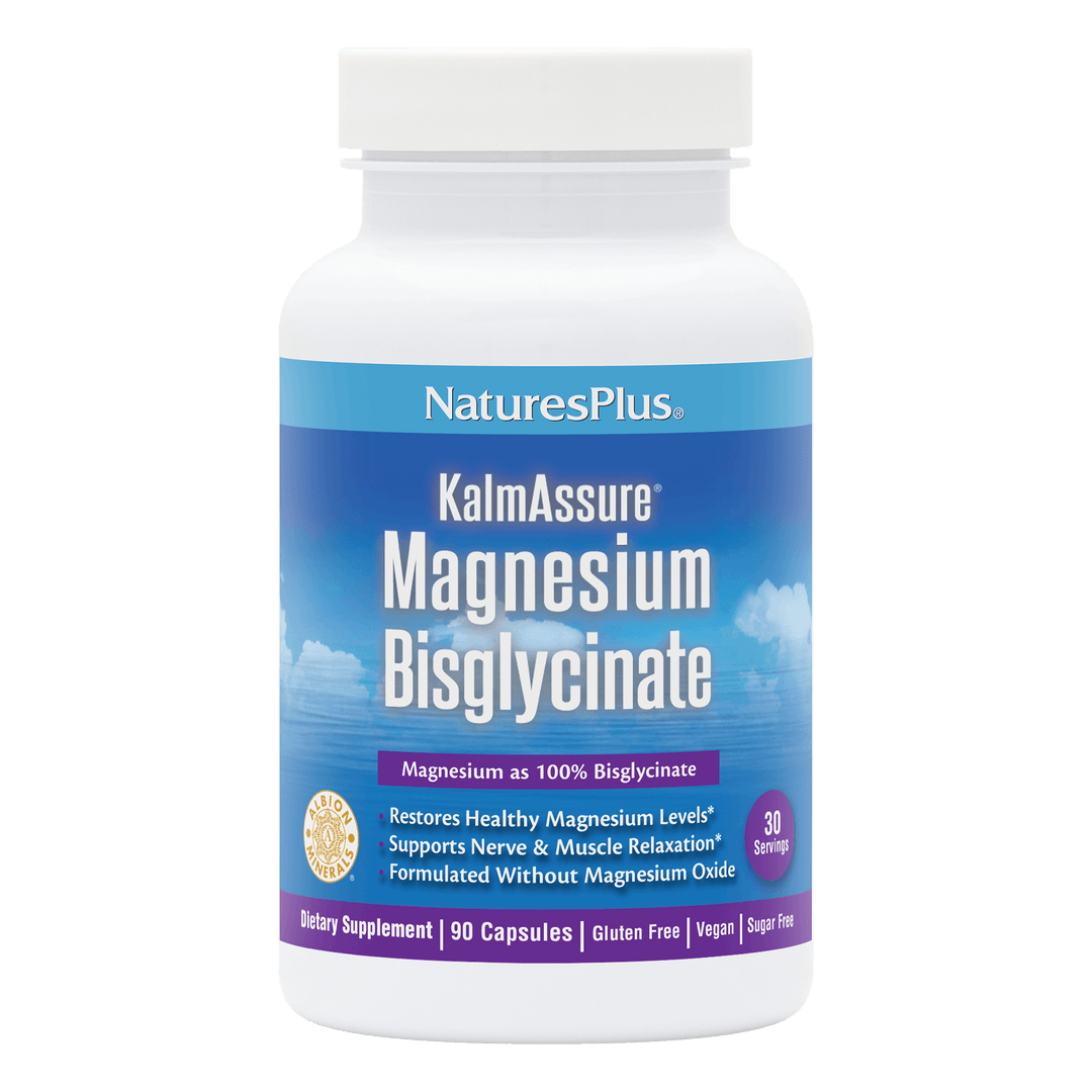 Cápsulas de bisglicinato de magnesio KalmAssure®
90 unidades