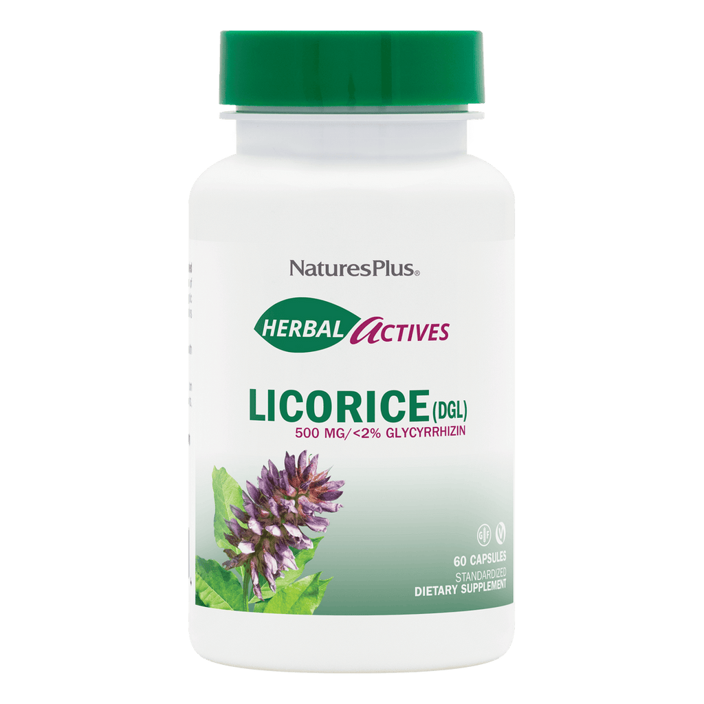 Cápsulas de regaliz DGL de Herbal Actives
60 unidades