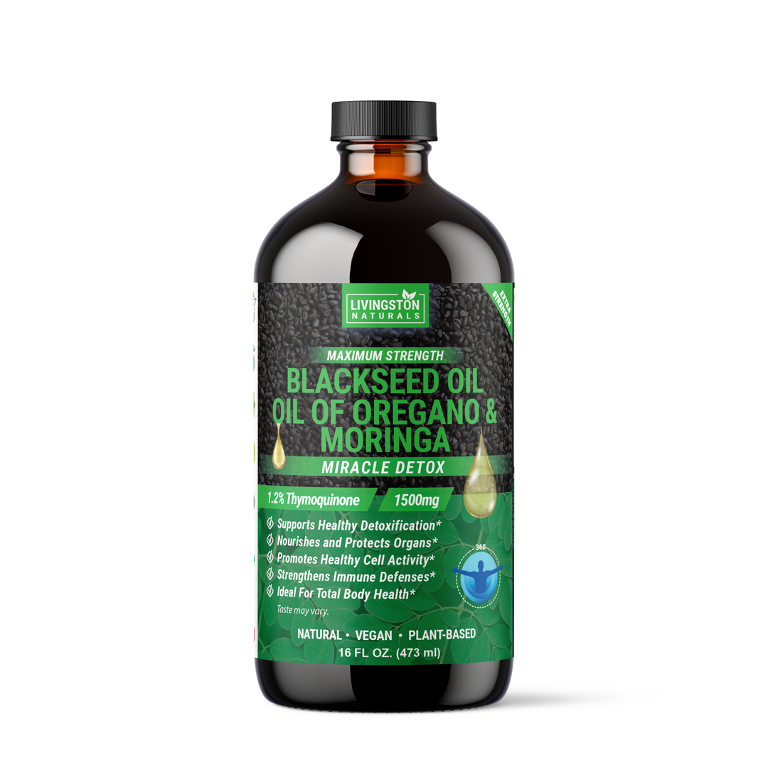 SEMILLA NEGRA, ACEITE DE ORÉGANO Y MORINGA - 16 oz