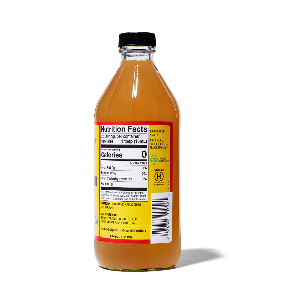 Vinagre de sidra de manzana Orgánico 16 oz.