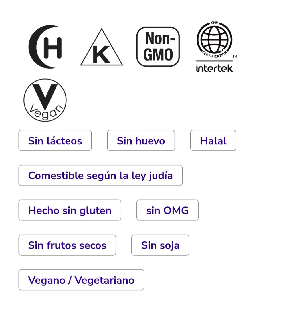 Cápsulas vegetales de L-triptófano de 500 mg