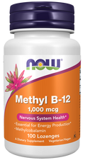Pastillas chewable de metil B-12 de 1000 mcg