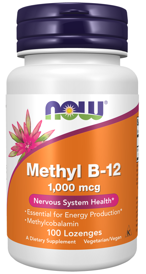 Pastillas chewable de metil B-12 de 1000 mcg