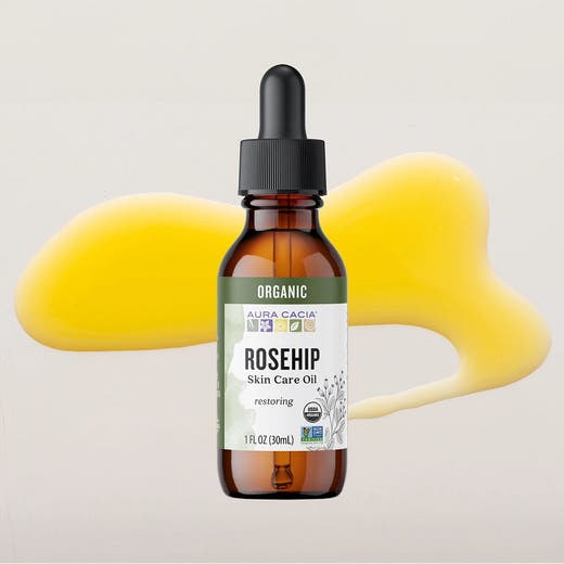 Aceite orgánico para el cuidado de la piel de rosa mosqueta 1 fl. onz.