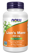 Cápsulas vegetales de melena de león de 500 mg