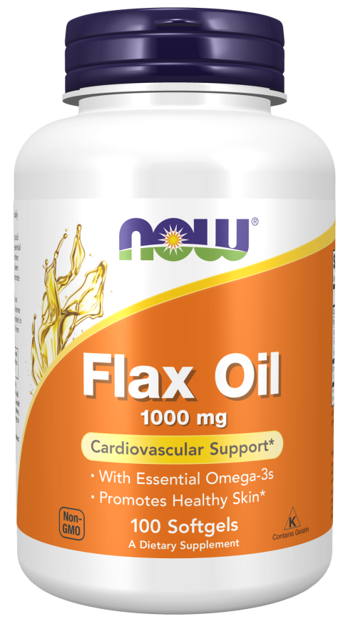 Cápsulas blandas de aceite de lino de 1000 mg