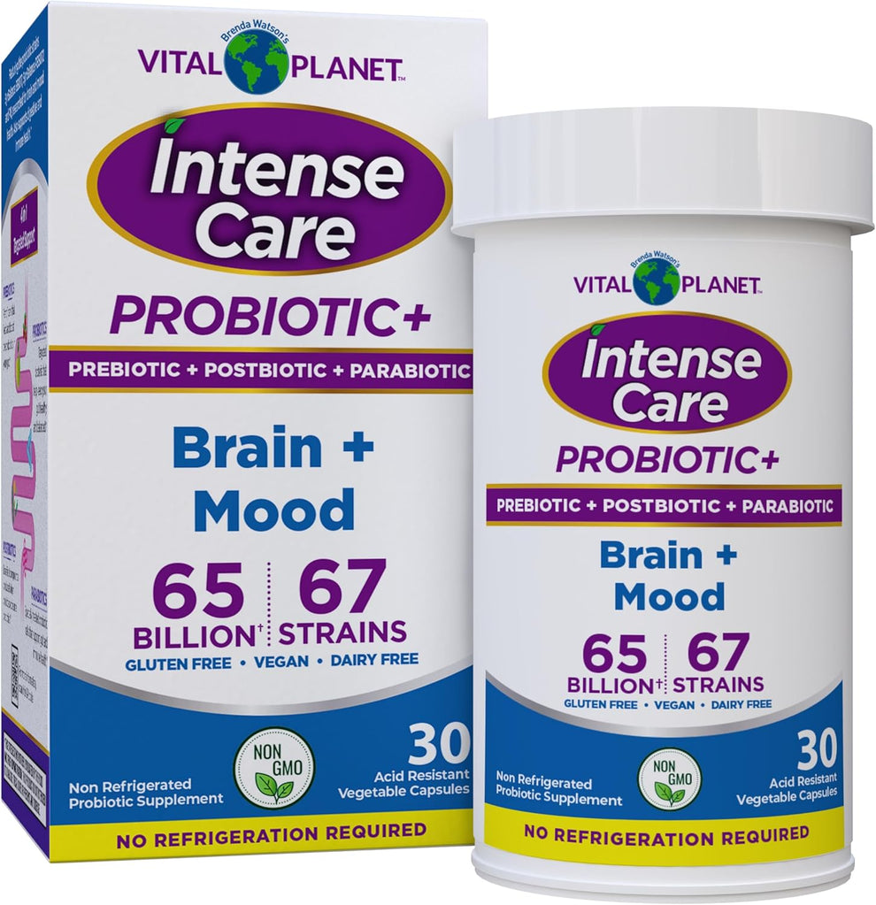 Probióticos para el cerebro y el estado de ánimo Intense Care - Conservables, 30 unidades