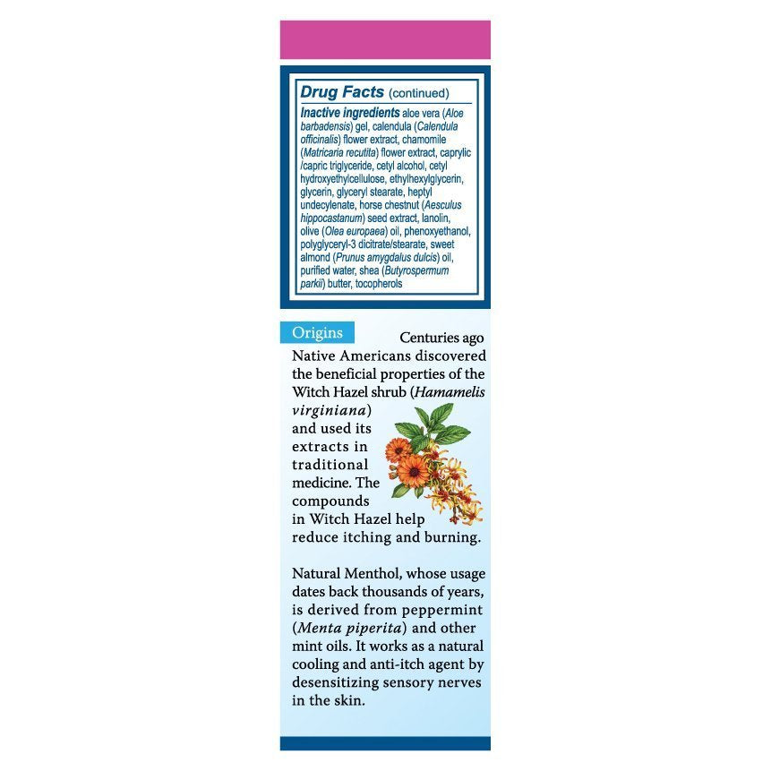 Crema para aliviar hemorroides 1 oz.