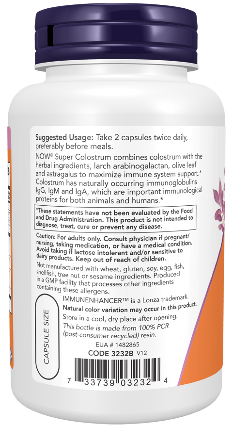 Cápsulas de Super Calostro 500 mg