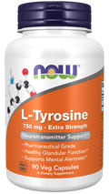 L-tirosina 750 mg, cápsulas vegetales extra fuertes