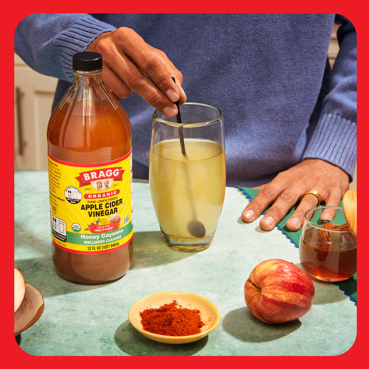 Limpieza con vinagre de sidra de manzana 16 oz