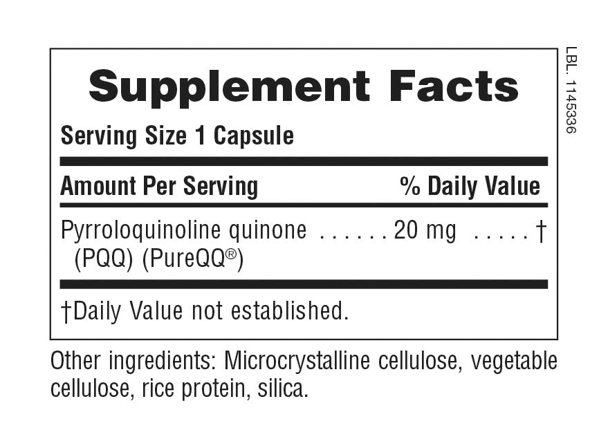 Cápsulas BrainCeutix® PQQ
60 unidades