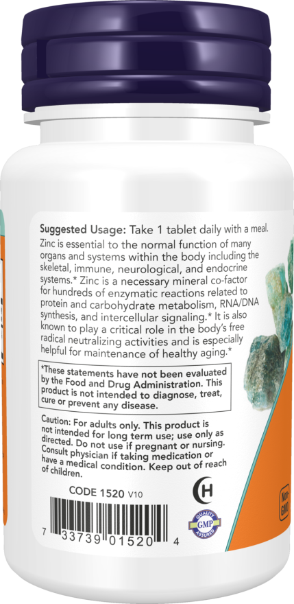 Comprimidos de zinc de 50 mg