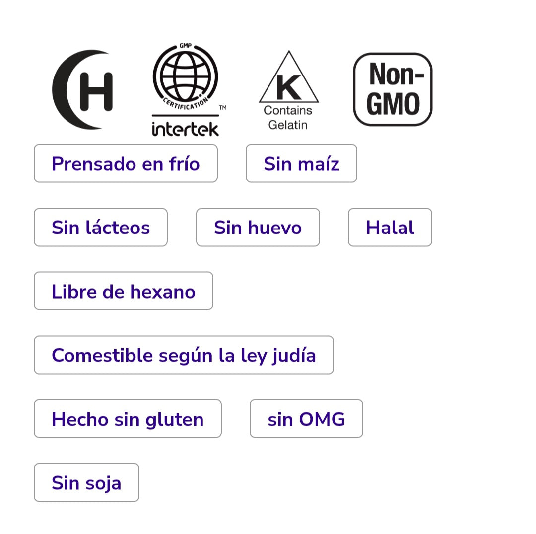 Cápsulas blandas de aceite de onagra de 500 mg