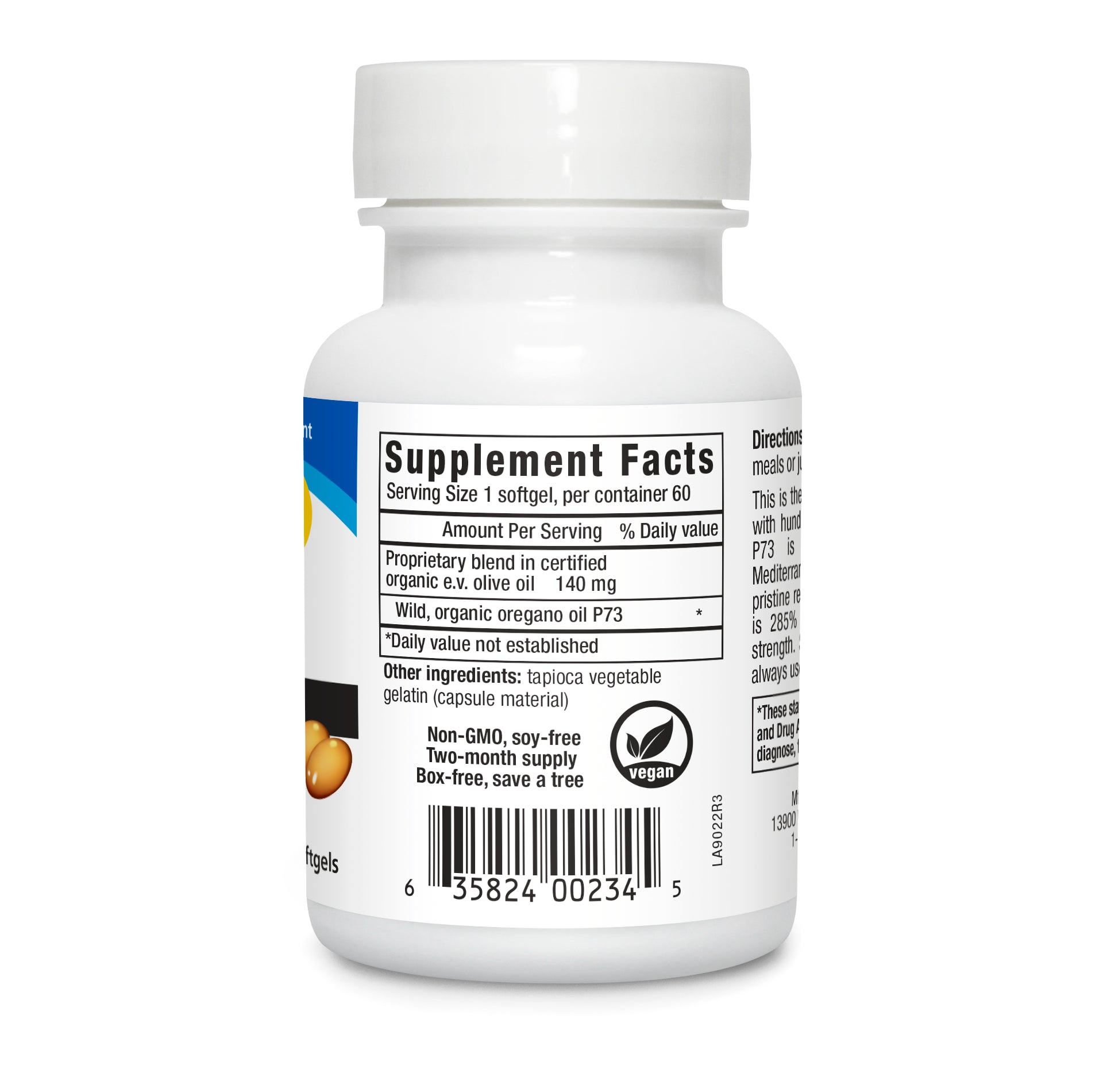 Cápsulas de gel Oreganol P73 - Aceite de orégano de uso diario