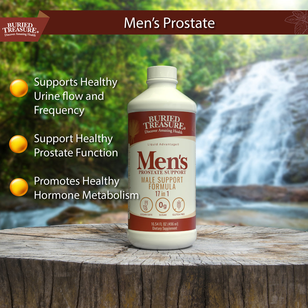 Fórmula para la próstata masculina: mezcla líquida con saw palmetto, ortiga, pygeum, selenio y zinc. Sin OGM ni gluten, 16 onzas líquidas.