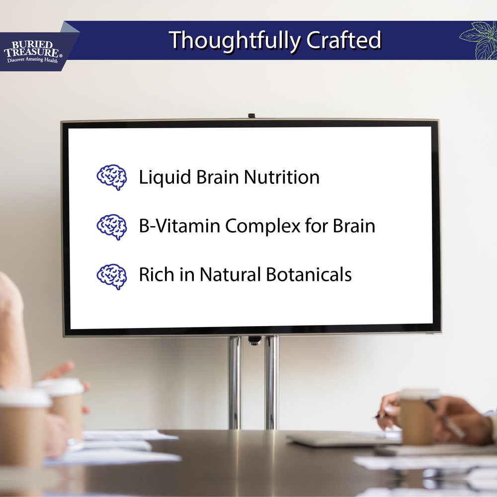 Nutrición cerebral líquida Neuro Nectar: favorece la función cognitiva, la claridad mental y la concentración con vitaminas B, DHA Omega 3, ginkgo biloba y extractos de hierbas - 16 oz