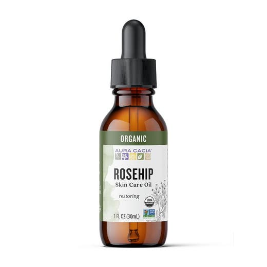 Aceite orgánico para el cuidado de la piel de rosa mosqueta 1 fl. onz.