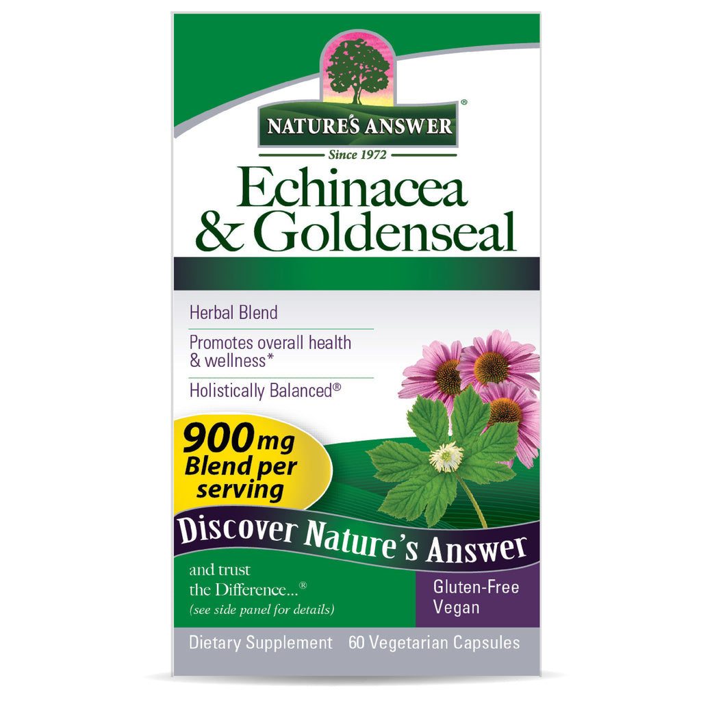 Echinacea and Goldenseal Root 60 Veggie Capsules