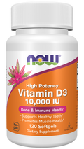 Cápsulas blandas de vitamina D3 de 10 000 UI