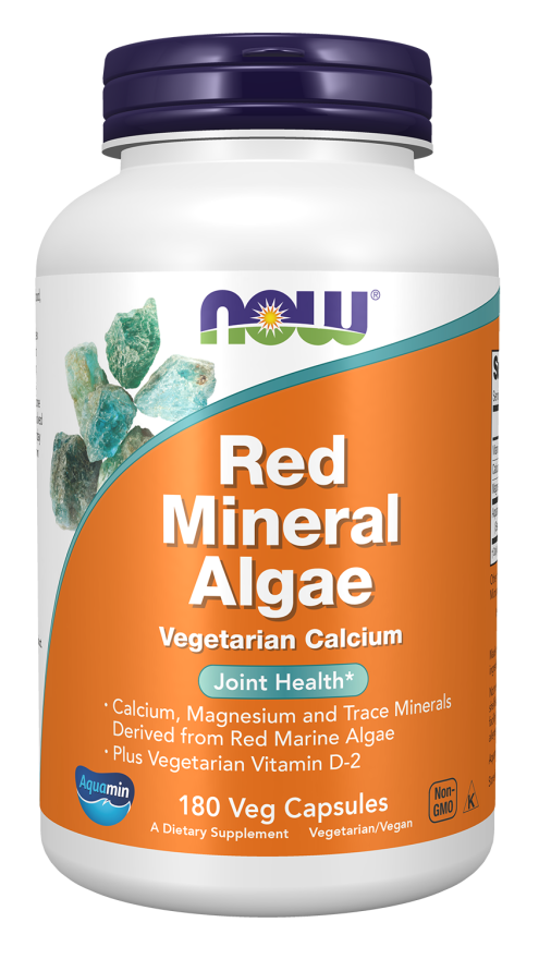 Cápsulas vegetales de algas minerales rojas