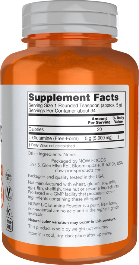L-glutamina en polvo (1 Lib.)