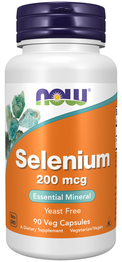 Cápsulas vegetales de selenio de 200 mcg