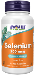 Cápsulas vegetales de selenio de 200 mcg