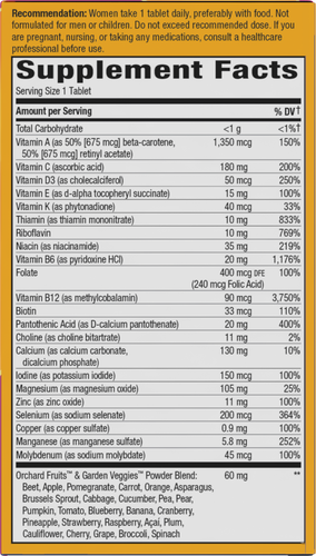 ALIVE MULTIVITAMÍNICO PARA MUJERES MAYORES DE 50 AÑOS