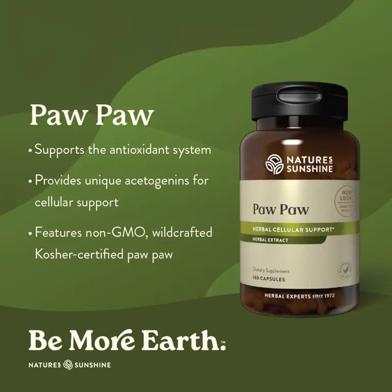 PAW PAW, Suplemento de papaya para el apoyo antioxidante a base de hierbas
