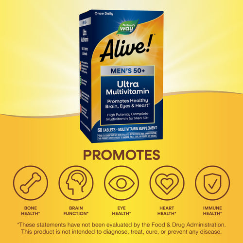 ALIVE ULTRA MULTIVITAMÍNICO PARA HOMBRES MAYORES DE 50 AÑOS