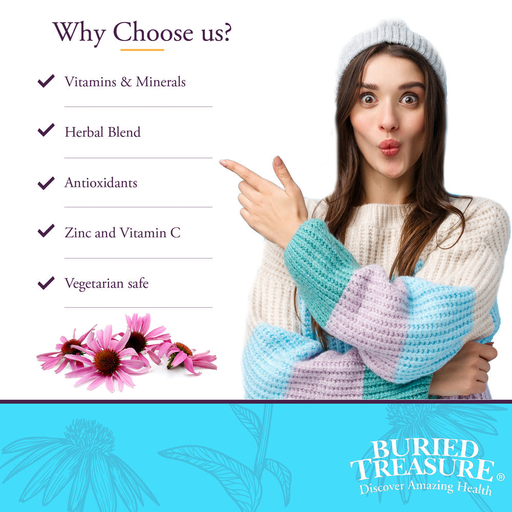 Nutrientes líquidos Buried Treasure® ACF Original: Refuerzo inmunitario líquido de corta duración con vitamina C, zinc y una mezcla de hierbas