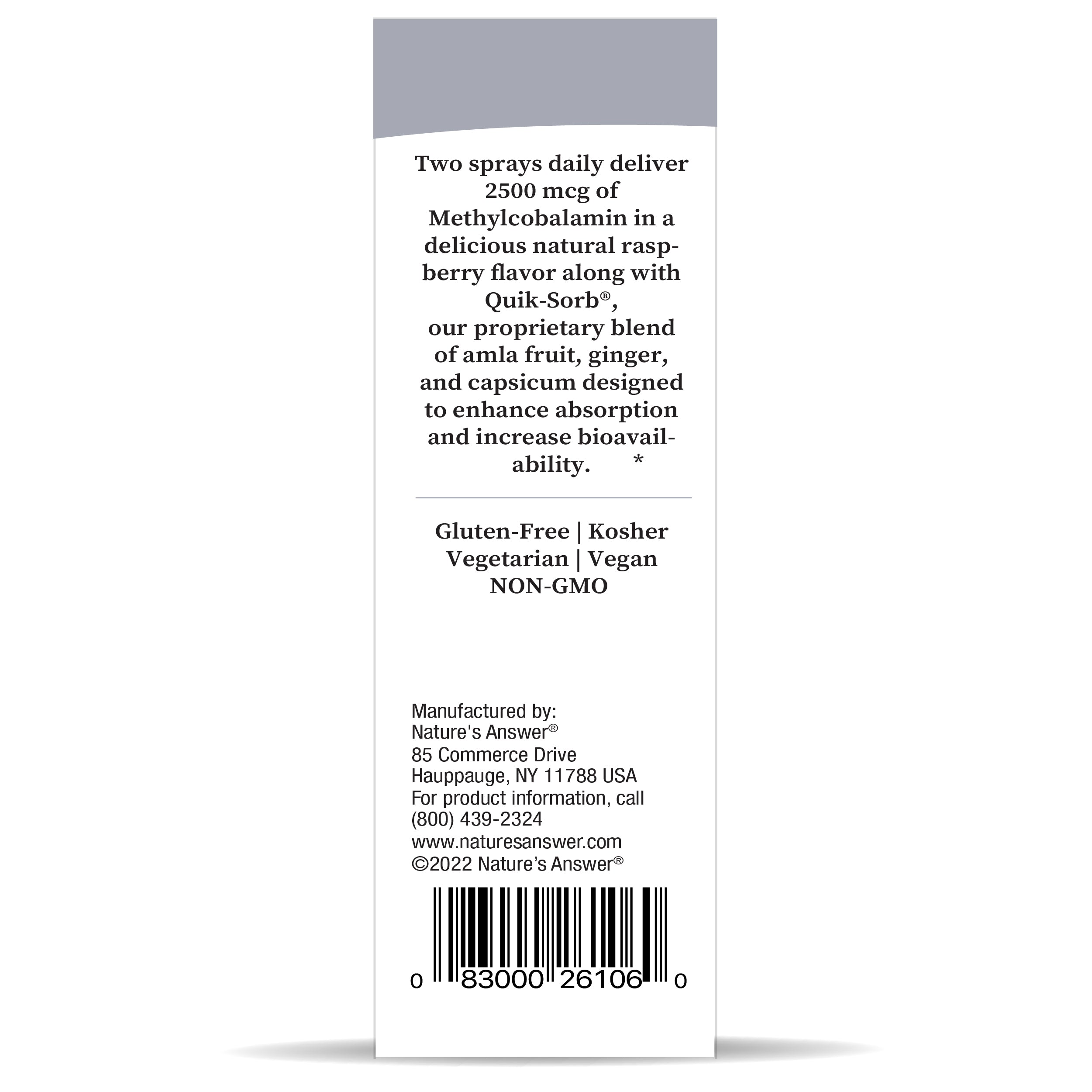 Espray de metil B-12 de 2500 mcg