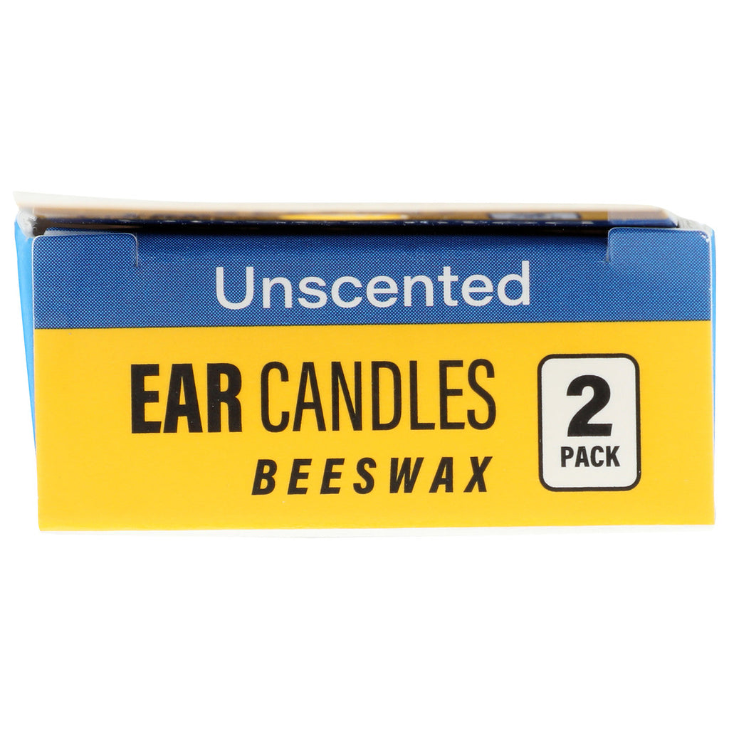 Velas para los oídos naturales de Wally's – Cera de abeja, sin perfume – Paquete de 2
