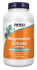 Comprimidos de citrato de magnesio de 200 mg (250 Tabletas)