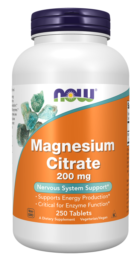Comprimidos de citrato de magnesio de 200 mg (250 Tabletas)