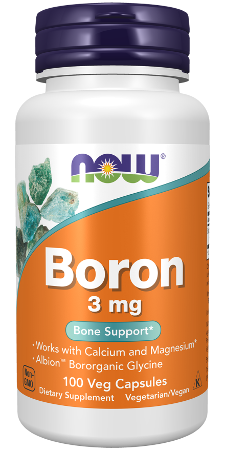 Cápsulas vegetales de boro de 3 mg