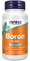 Cápsulas vegetales de boro de 3 mg