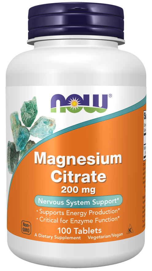 Comprimidos de citrato de magnesio de 200 mg (100Tabletas)