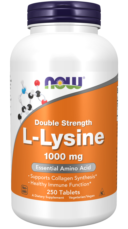 Comprimidos de L-lisina de doble potencia de 1000 mg (250 tabletas)