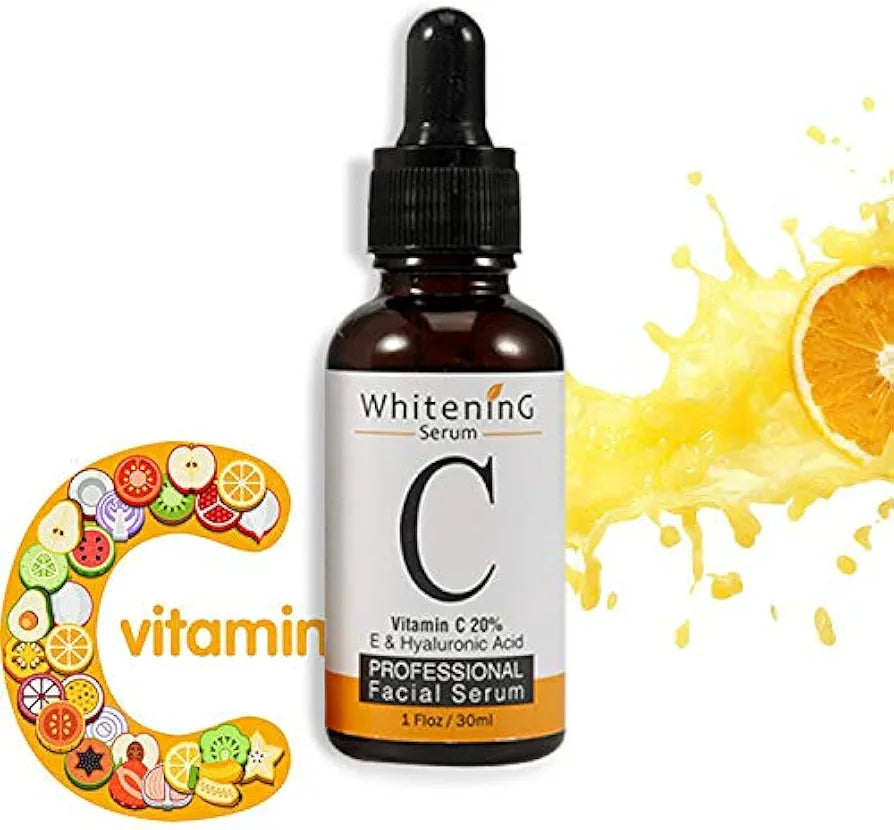 SUERO FACIAL DE VITAMINAS C, E & ACIDO HIALURONICO