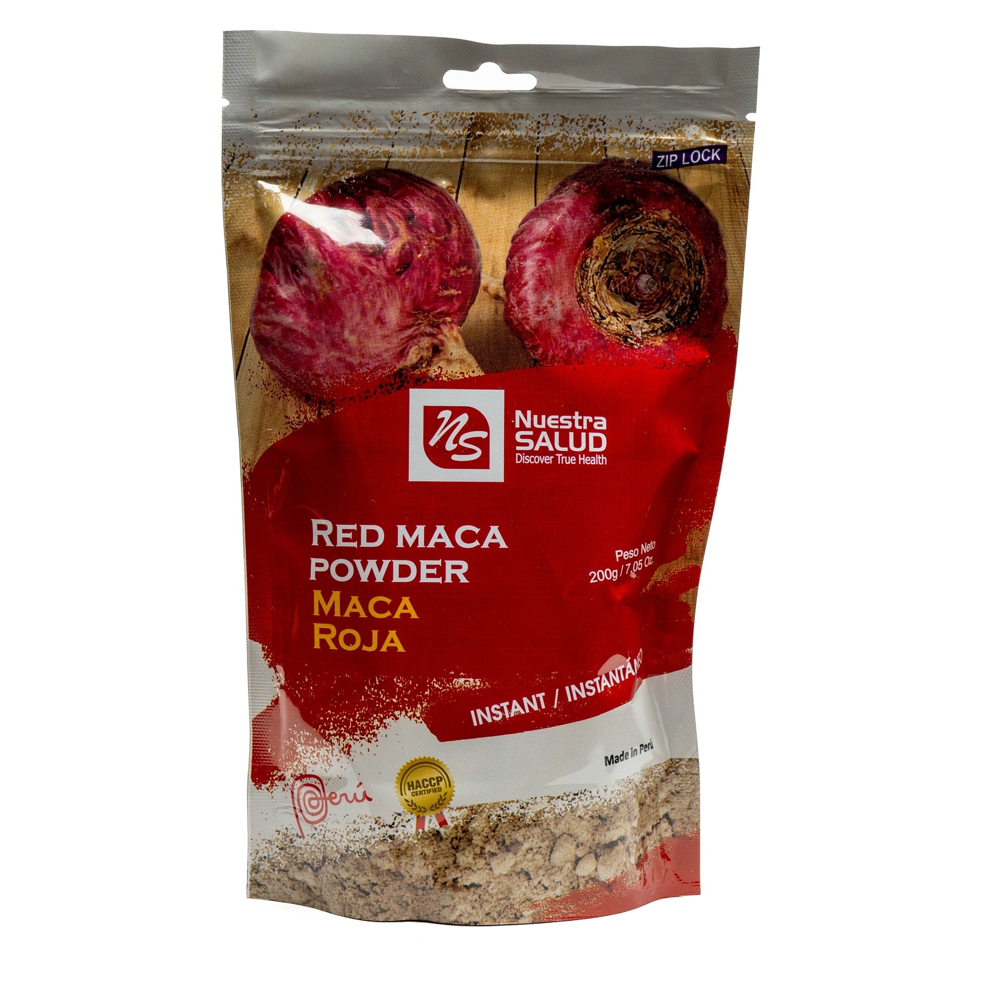HARINA DE MACA ROJA GELATINIZADA