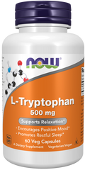 Cápsulas vegetales de L-triptófano de 500 mg