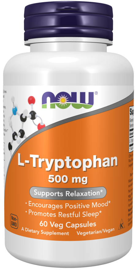 Cápsulas vegetales de L-triptófano de 500 mg