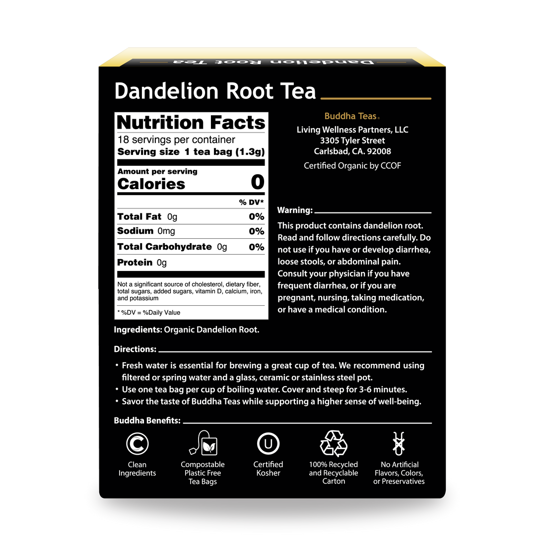 Té de raíz de diente de león