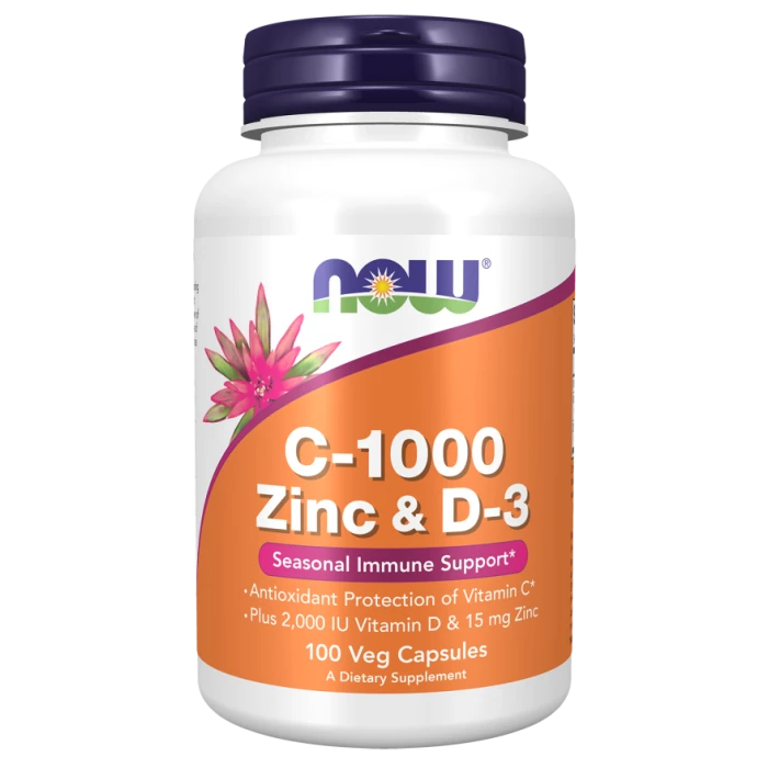 C-1000 Zinc y D-3 - 100 Cápsulas Vegetarianas