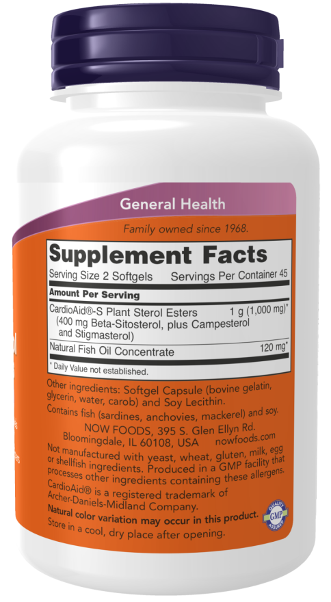 Cápsulas blandas de esteroles vegetales de beta-sitosterol